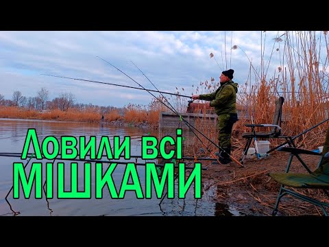 Видео: ЛОВИЛИ всі МІШКАМИ! КАРАСЬ клює один за одним!  Рибалка на фідер весною! Супер РИБАЛКА на КАРАСЯ!