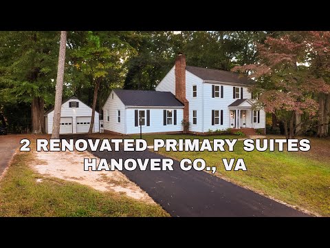 Видео: Продаётся традиционный дом с 5 спальнями и ОГРОМНЫМ гаражом! Гановер, Вирджиния, 499 тыс. долларов