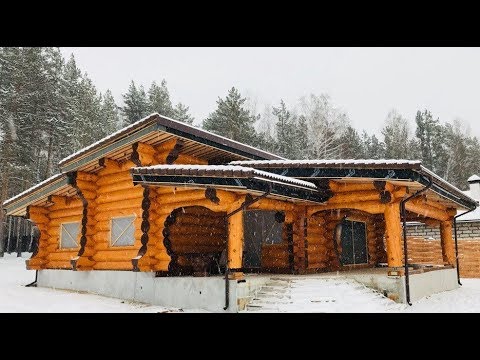 Видео: Рубленая Кедровая Баня. Отделка и инженерные коммуникации.