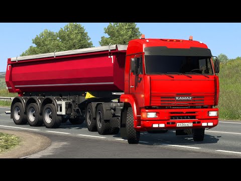 Видео: 1583 / ETS 2 V1.49 / Русская сборка / КАМАЗ 6460 / Тосно (RU) - Рославль (RU).