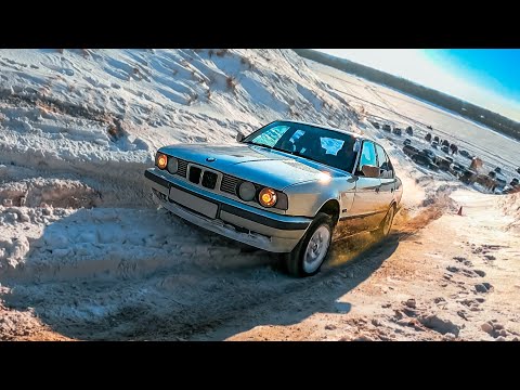 Видео: ТАНК E34 BMW 525ix показывает 4WD Audi и Mercedes