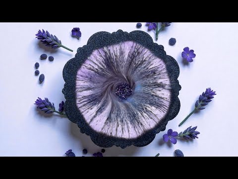 Видео: #370 Красивый простой эффект кружева или паутины, залитый эпоксидной смолой