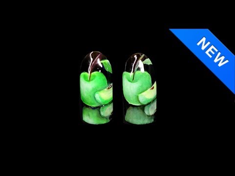 Видео: Яблоко (роспись гель-лаком)