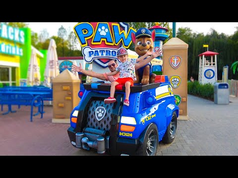 Видео: Дэни и папа развлекаются в Бухте Приключений Щенячьего Патруля