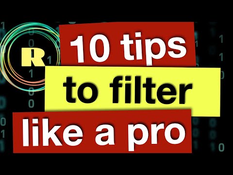 Видео: 10 советов по фильтрации данных с помощью программирования на R. Используйте Tidyverse для фильтр...