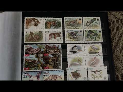 Видео: Моя любимая серия марок - WWF | My favorite series - WWF stamps