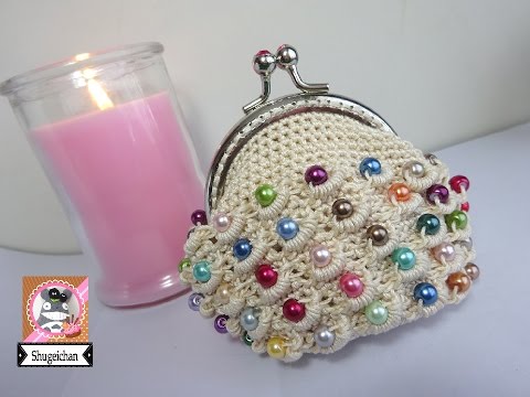Видео: Вязаный жемчужный кошелек