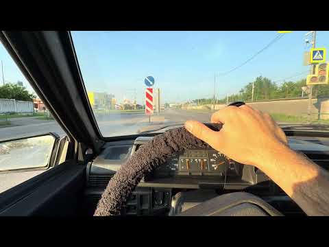 Видео: Едем на девятке (ваз 2109) на автомойку , суета по городу , 4к HDR