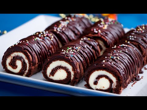 Видео: Самые пышные шоколадные пирожные-рулетики с нежным кремом| Appetitno.TV