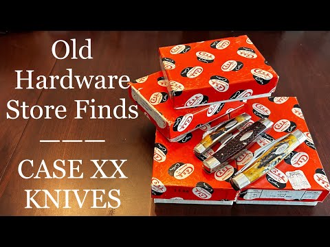 Видео: Старые карманные ножи CASE XX из хозяйственного магазина — распаковка ножей Stockman, peanut, moo...