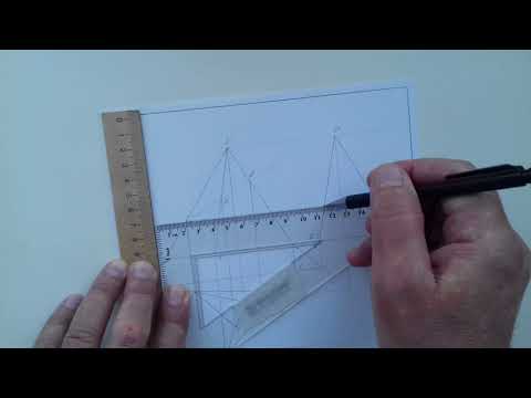 Видео: Cаляхов Д.Н. Инженерная графика. Сечение пирамиды плоскостью.