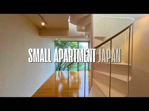 Видео: Стильная маленькая японская квартира с винтовой лестницей | Тур по квартирам в Японии #livinginjapan