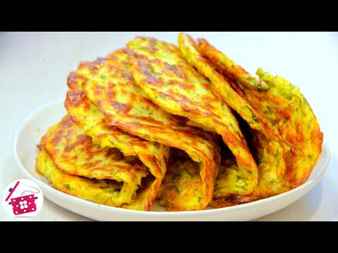 Видео: Просто натрите 2 кабачка! Лучше чем пицца! Такой вкуснятины я еще не готовила. Готовим Дома