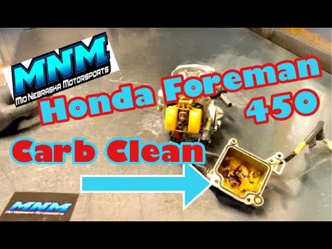 Видео: Honda Foreman 450 Полная переборка карбюратора Чистка карбюратора