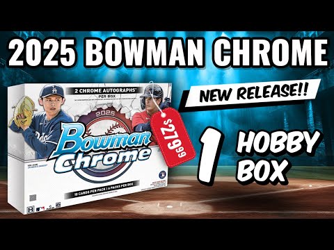Видео: ОГРОМНЫЙ АВТОМОБИЛЬ!! 🚨НОВЫЙ ВЫПУСК🚨2025 BOWMAN CHROME HOBBY BOX