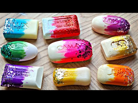 Видео: ASMR SOAP. 💙❤️💛Резка сухого мыла. Satisfying video💙❤️💛