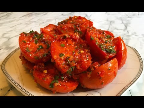 Видео: Помидоры По-Корейски (Очень Вкусно) / Tomatoes in Korean / Холодная Закуска / Простой Рецепт