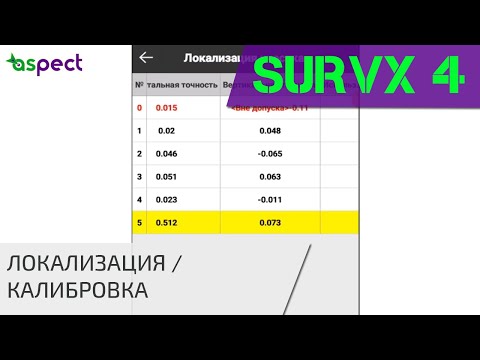 Видео: Локализация / калибровка в South SurvX 4