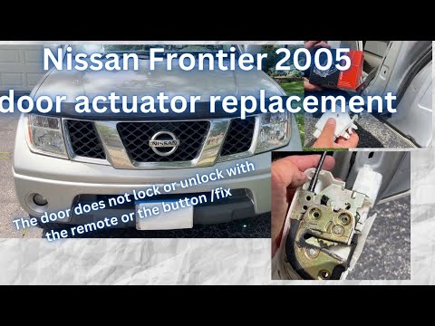 Видео: Ремонт дверных замков Nissan Frontier 2005-2018. Замена привода дверного замка.