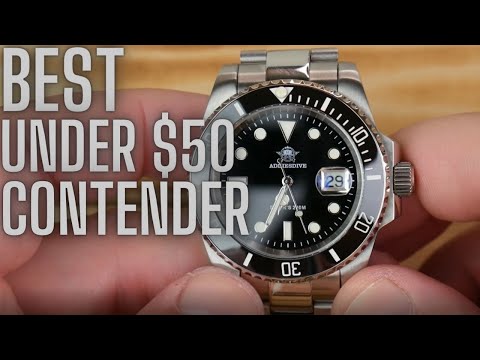 Видео: Претендент на звание «Лучшие часы до 50 долларов» от Addiesdive Quartz Submariner Homage I