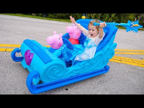 Видео: Настя как принцесса Эльза