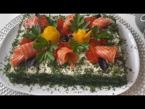 Видео: ВКУСНЯШКА/Лучшая закуска на праздничный стол /БУТЕРБРОДНЫЙ ТОРТ или VÕILEIVATORDID@millaestonia