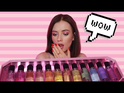 Видео: ВИКУЛИНЫ СЕКРЕТИКИ! РАСПАКОВЫВАЕМ 12 МИСТОВ ДЛЯ ТЕЛА ОТ VICTORIA'S SECRET