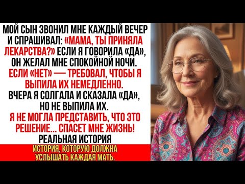 Видео: Сын каждый вечер проверял, приняла ли я лекарства. Вчера я решила не пить их, и это спасло мне жизнь
