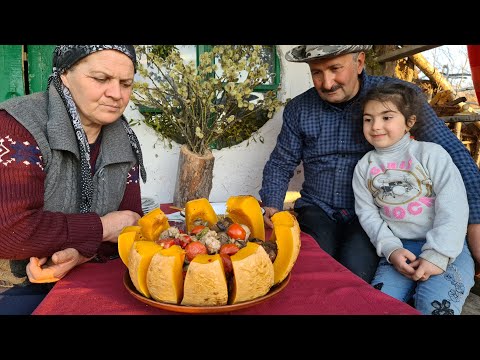 Видео: Баранина в Тыкве, Получается Лучше чем в Казане 