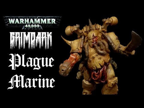 Видео: ГРИМДАРКОВЫЙ ПЛАГМАРИН | Как покрасить Гвардию Смерти Warhammer 40000