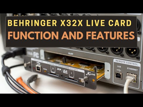 Видео: Функции и возможности карты Behringer X-Live