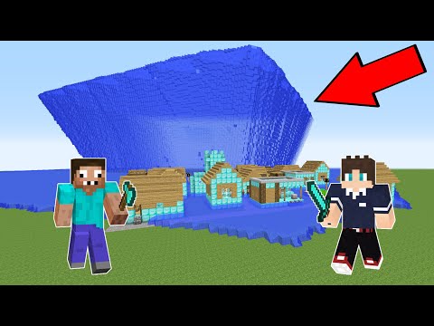 Видео: ДВА ПРО ПРОТИВ ОГРОМНОЕ ЦУНАМИ В АЛМАЗНАЯ ДЕРЕВНЯ МАЙНКРАФТ ! ПРОФЕССИОНАЛ И ХАРДИ ТРОЛЛИНГ ЛОВУШКА