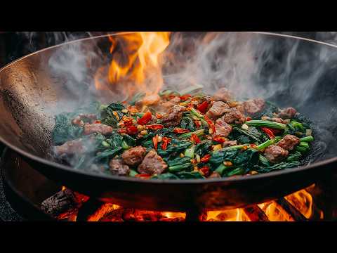 Видео: Ваш рот не может перестать поливать эту уличную еду в Ханое / жареный рис с говядиной, лапшу и бань