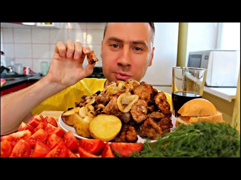Видео: СЕМЕЙНЫЙ МУКБАНГ/2 КГ ШАШЛЫКА, ПЕЧЕНЫЙ КАРТОФЕЛЬ/MUKBANG/KEBAB/Eating show / 먹방