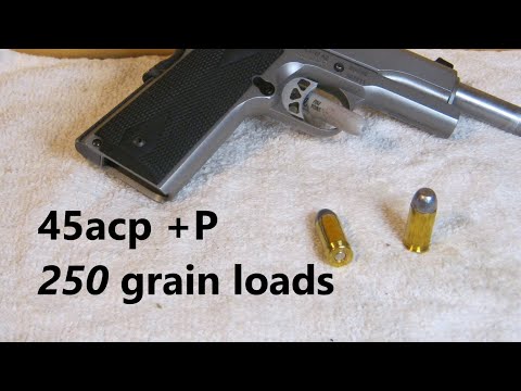 Видео: Ручная загрузка 45acp +P, 250 гран, тяжёлые пули