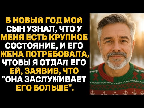 Видео: В Новый год мой сын узнал, что у меня есть крупное состояние, и его жена потребовала, чтобы я отдал