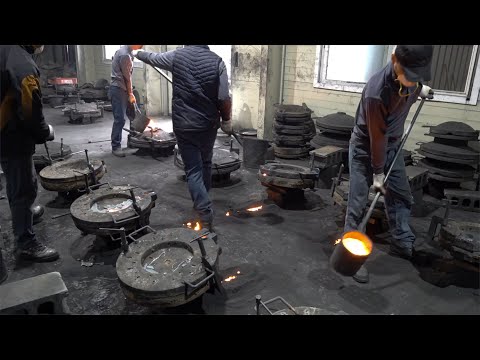 Видео: Крышка, выдерживающая температуру 1000 градусов, различные производственные процессы