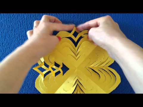 Видео: DIY. Объемная 3D снежинка из бумаги. 3D Paper Snowflake! #Snowflakes #Снежинки #снежинкиизбумаги