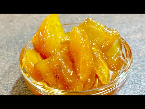 Видео: Сладко от праскови и ябълки - освен че е вкусно, е и много красиво, със цели кехлибарени плодове !