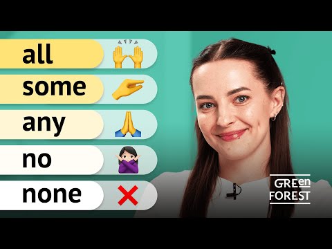 Видео: All, Some, Any, No, None - Quantifiers / Кількісні слова