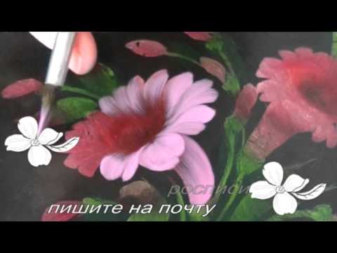 Видео: Жостовская роспись. ВЬЮНКИ. kulikova.pro