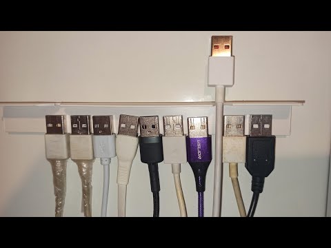 Видео: Саморобний органайзер тримач для кабелів зарядки телефона. Просто, зручно і не переломується кабель