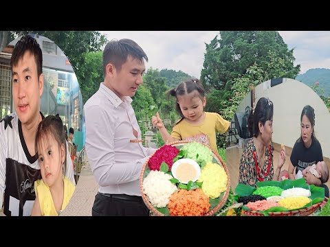 Видео: Генеральный директор Нхан покоряет мать-одиночку Фук Ха разноцветным клейким рисом