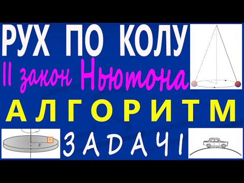Видео: 3. РУХ ТІЛА ПО КОЛУ. ЗАДАЧІ. АЛГОРИТМ РОЗВ'ЯЗАННЯ НА ДРУГИЙ ЗАКОН НЬЮТОНА. 9, 10 КЛАСИ.