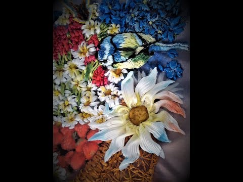 Видео: Съемный цветок из атласных лент. Removable flower from satin ribbons