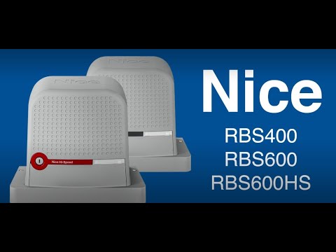 Видео: Nice ROBUS - RBS400, RBS600, RBS600HS - новые приводы для откатных ворот производства Nice Италия