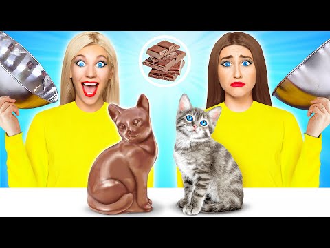 Видео: Челлендж Шоколадная еда vs. Настоящая еда #5 от Multi DO Challenge