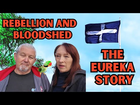 Видео: Паровоз на приисках Виктории / Восстание шахтёров / Оригинальный флаг Эврики / Города и история з...