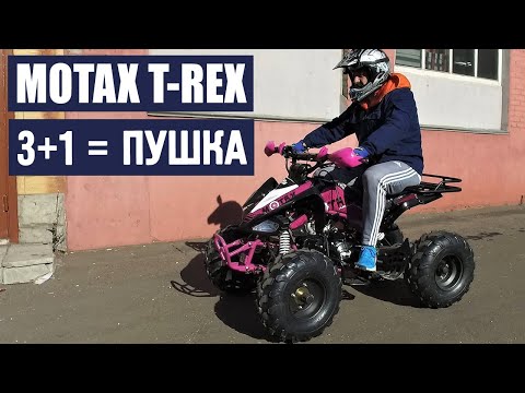 Видео: Квадроцикл ПУШКА - Motax T-REX / Обзор и ТестДрайв