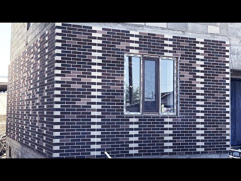 Видео: Монтаж клинкерных термопанелей.